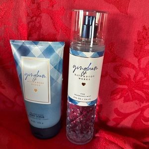 Gingham fine fragrance  & foaming sugar Body Scrub by Bath & Body Works